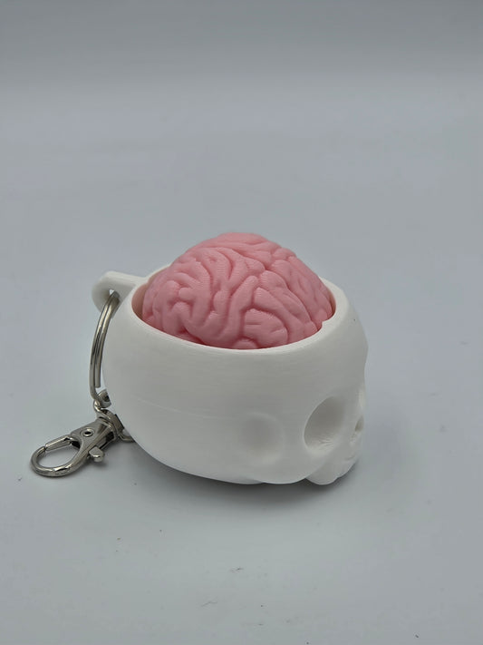 3D Printed Skull & Brain Fidget Clicker