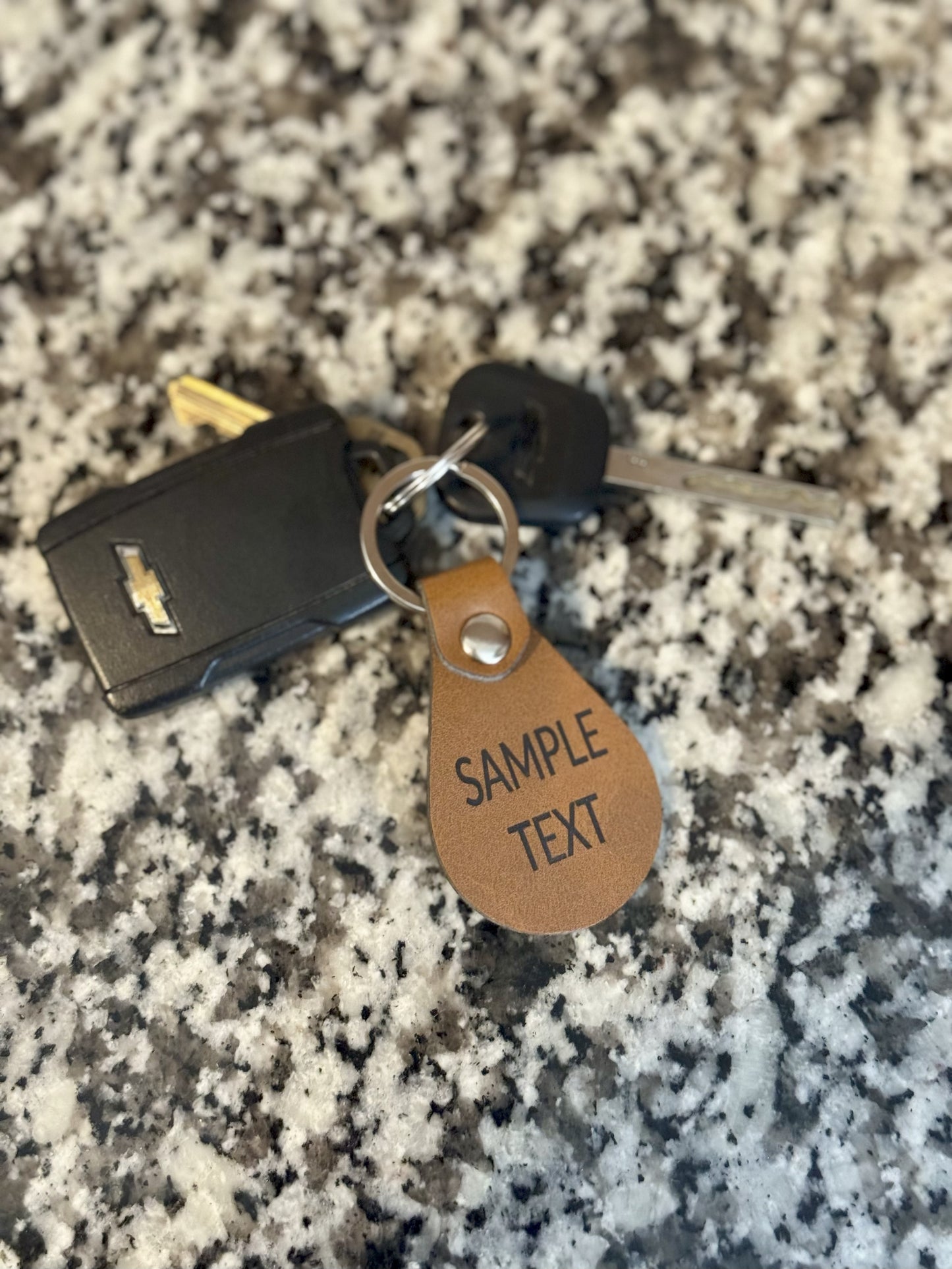 Custom Leather Keychain (BULK)