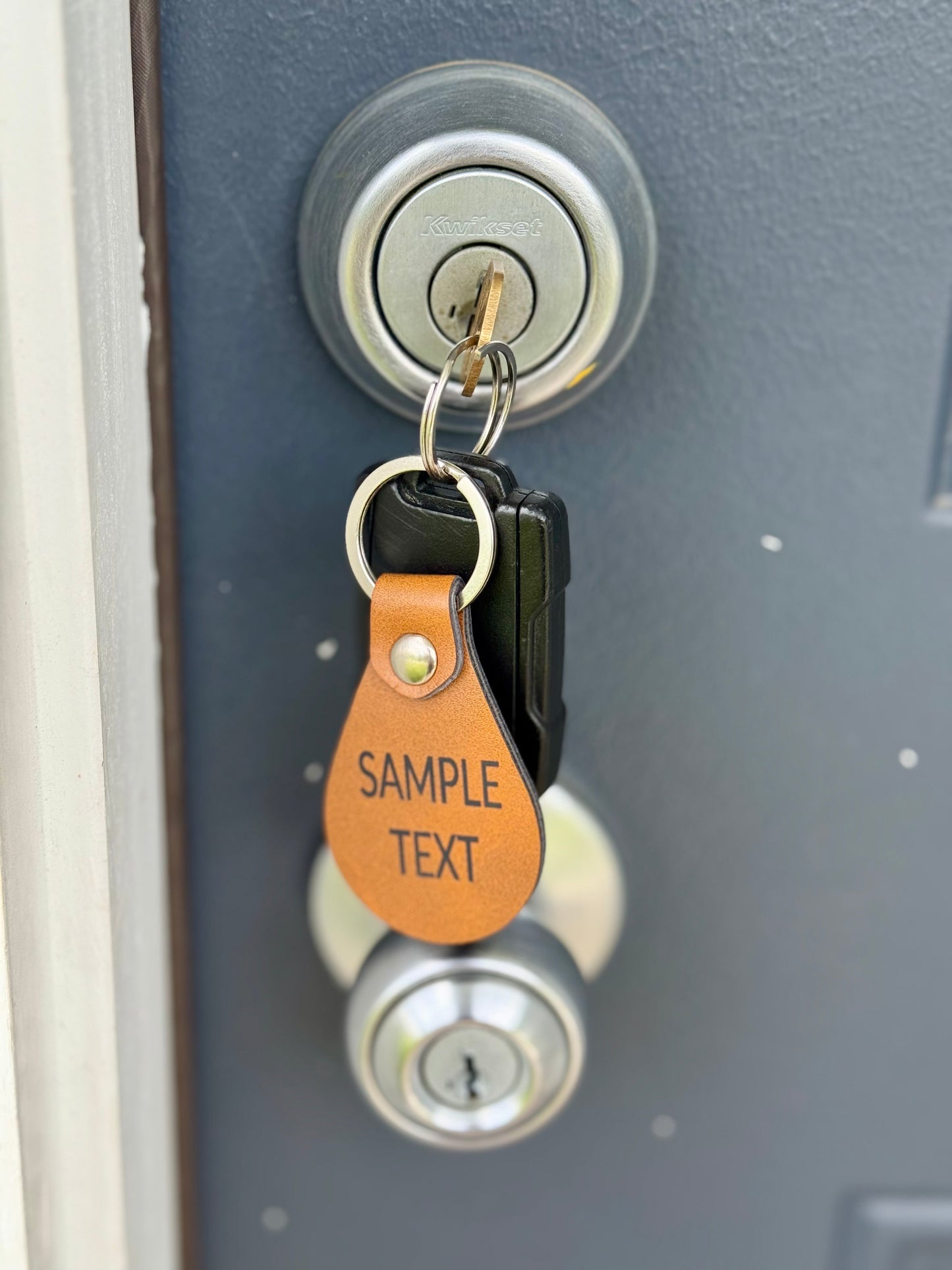 Custom Leather Keychain (BULK)