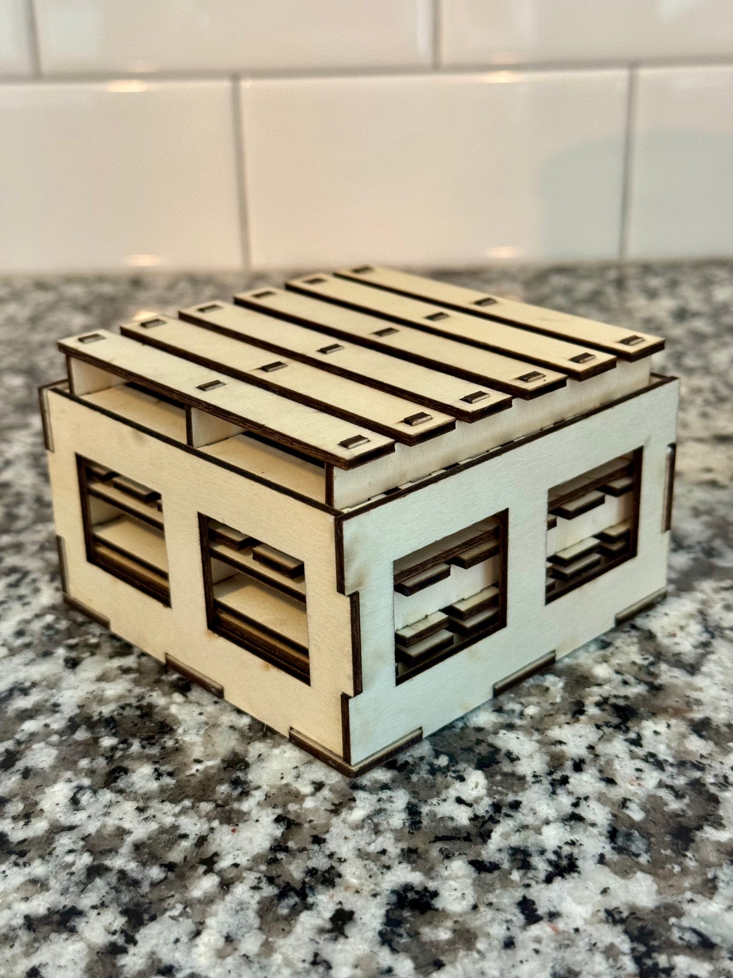 Wood Pallet Coaster Set