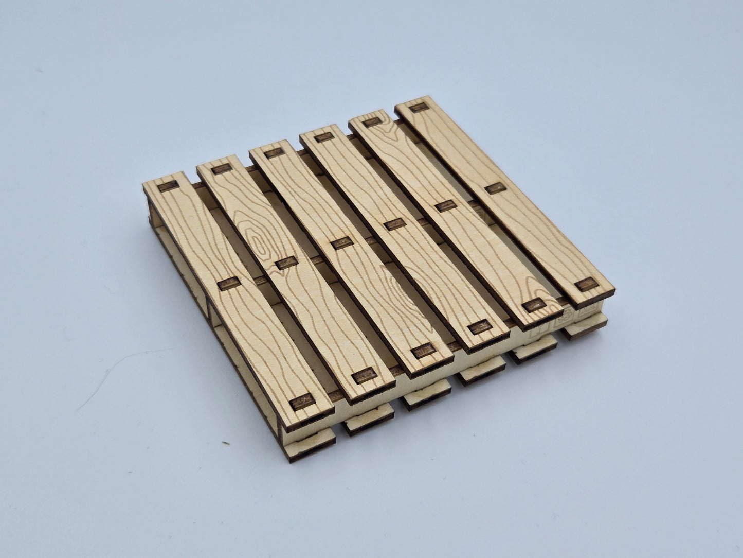 Wood Pallet Coaster Set