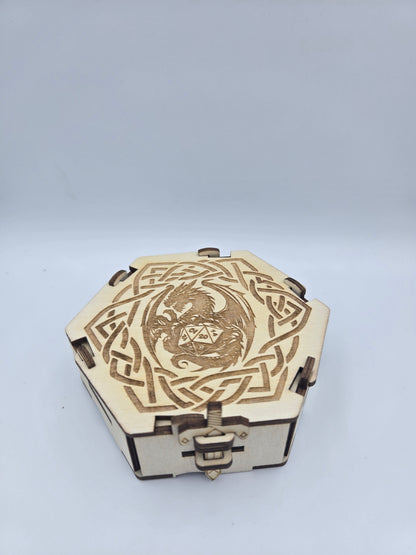 Hexagon Box (With Dice Slots)