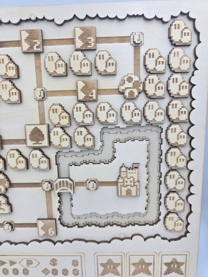 8-Bit Adventure Game Overworld Map