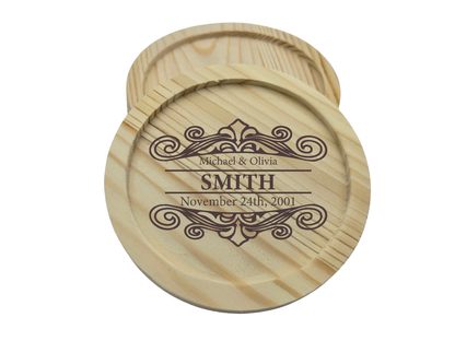Personalized Wood Coaster