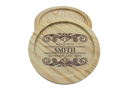 Personalized Wood Coaster