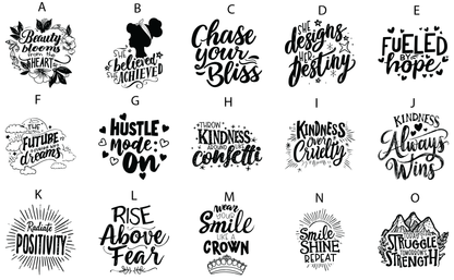 Inspirational Message Tumbler