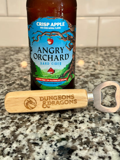 Laser Engraved TTRPG Bottle Opener