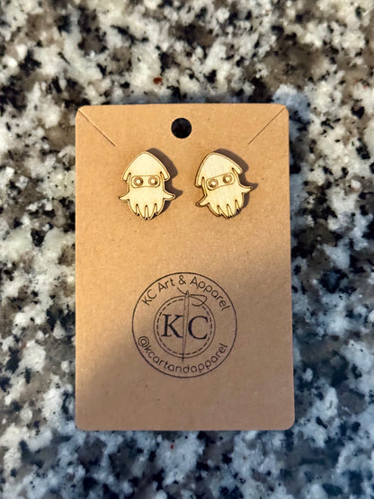 Laser Engraved Video Game Post Earrings
