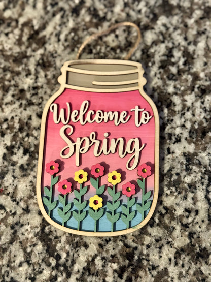Welcome Spring to Sign (Jar)