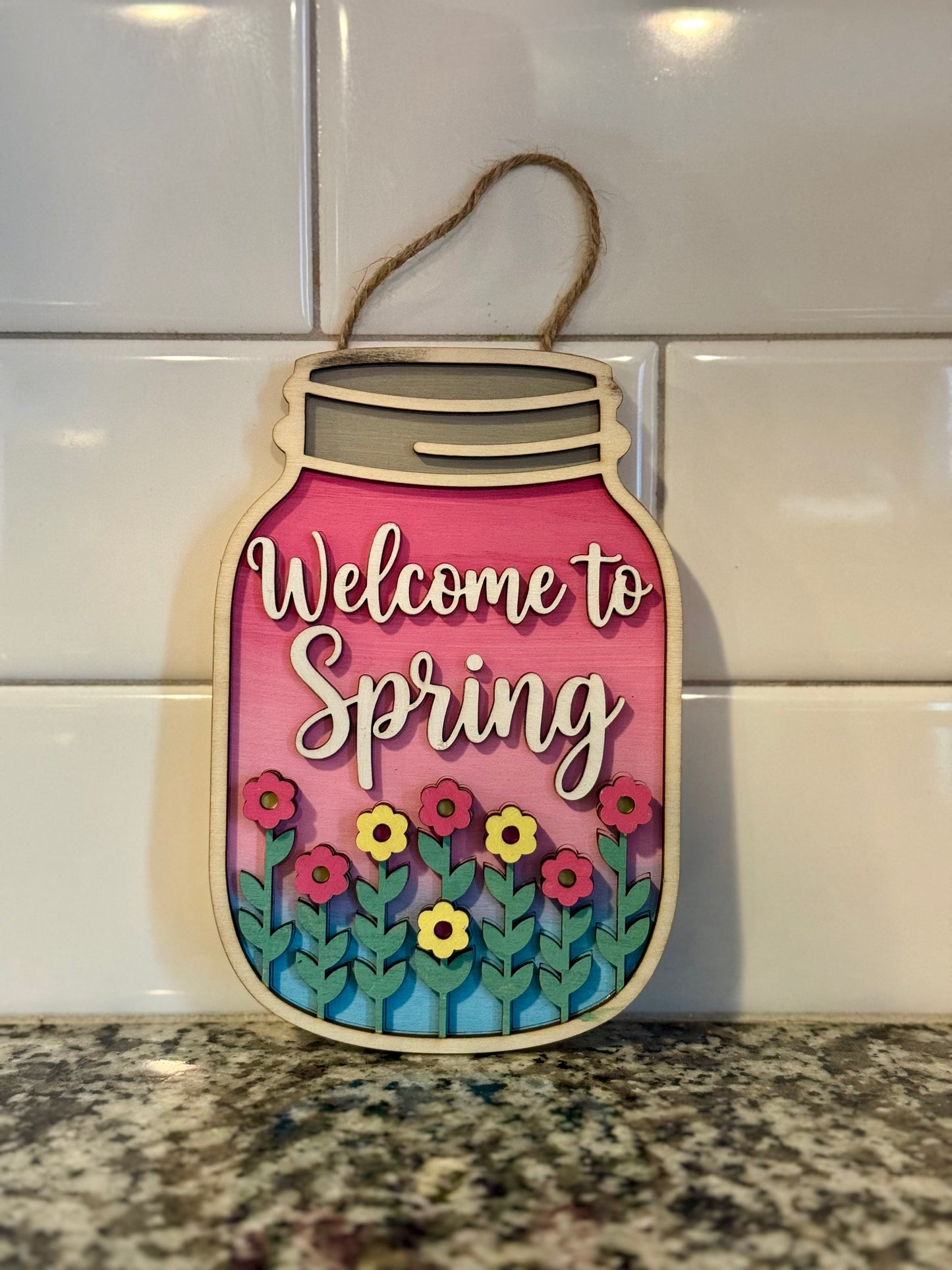 Welcome Spring to Sign (Jar)