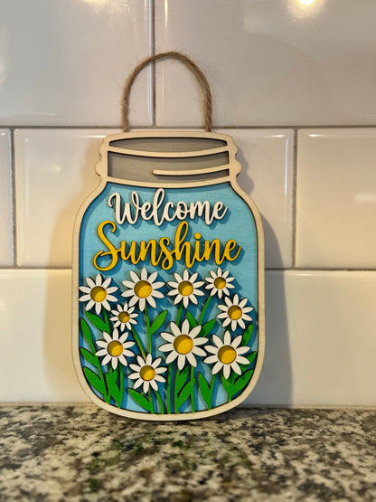 Welcome Sunshine Sign (Jar)
