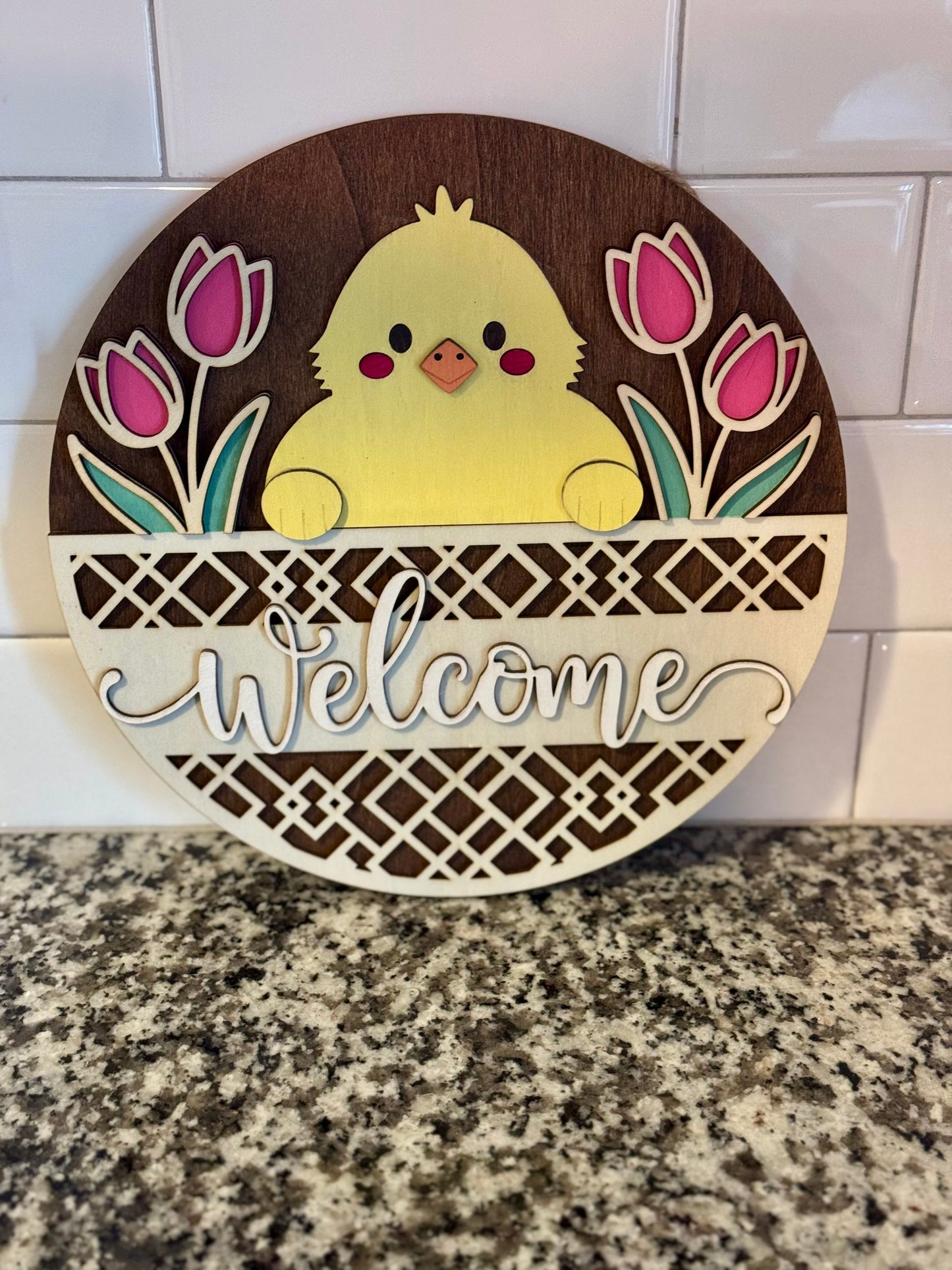 Welcome Baby Bird Sign