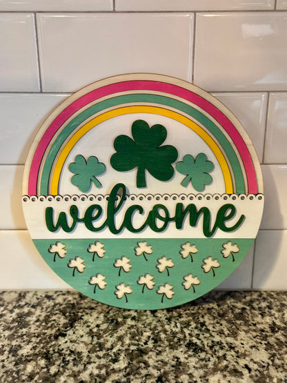 Welcome Rainbow Sign