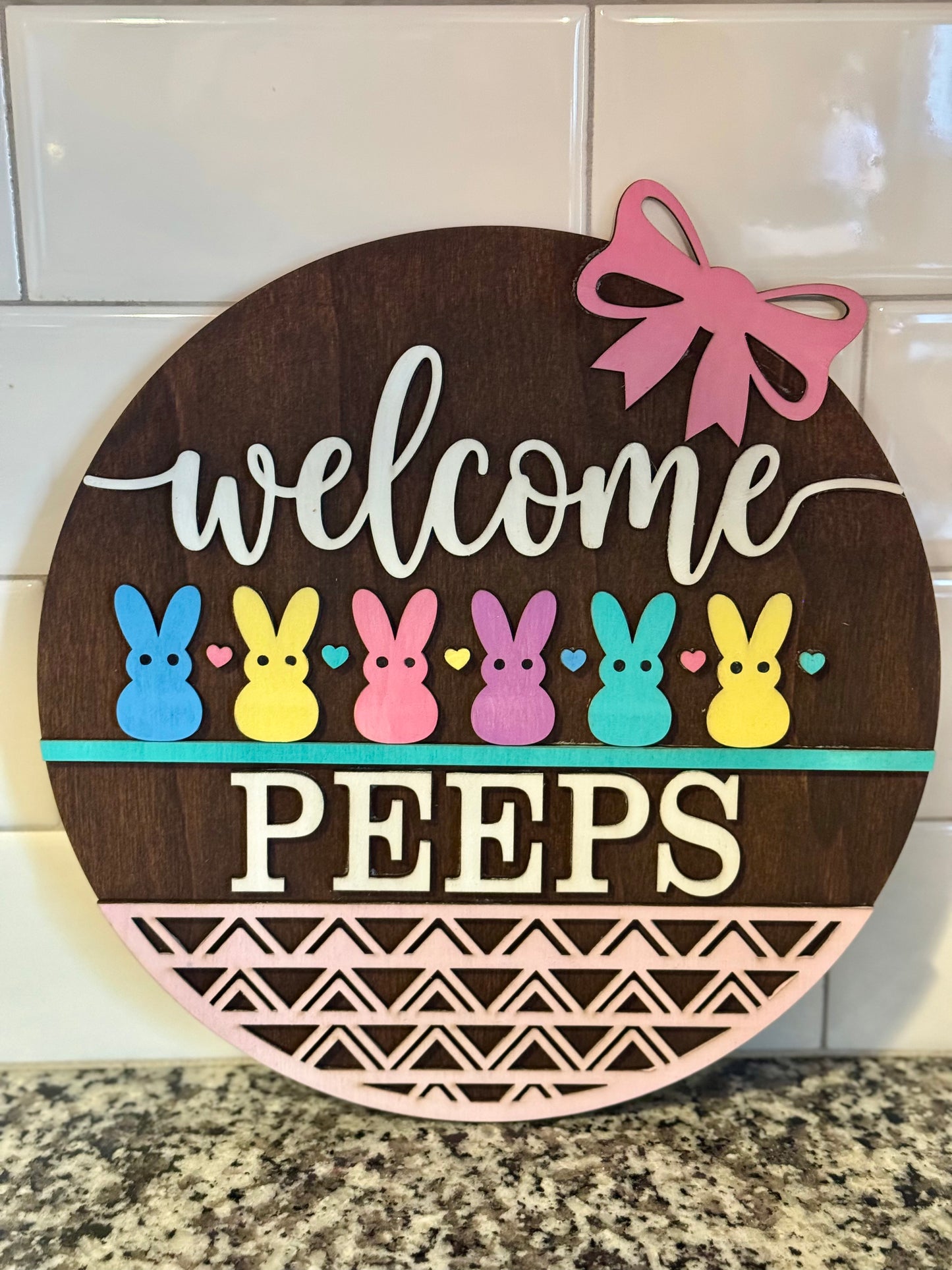 Welcome Peeps Sign