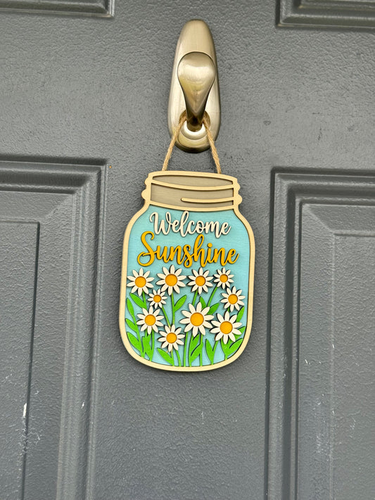 Welcome Sunshine Sign (Jar)