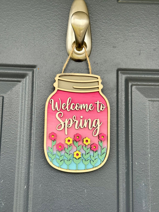 Welcome Spring to Sign (Jar)