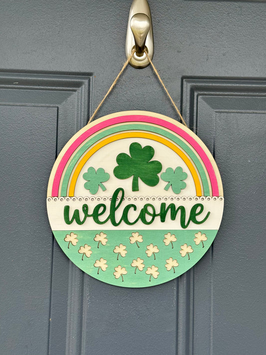 Welcome Rainbow Sign