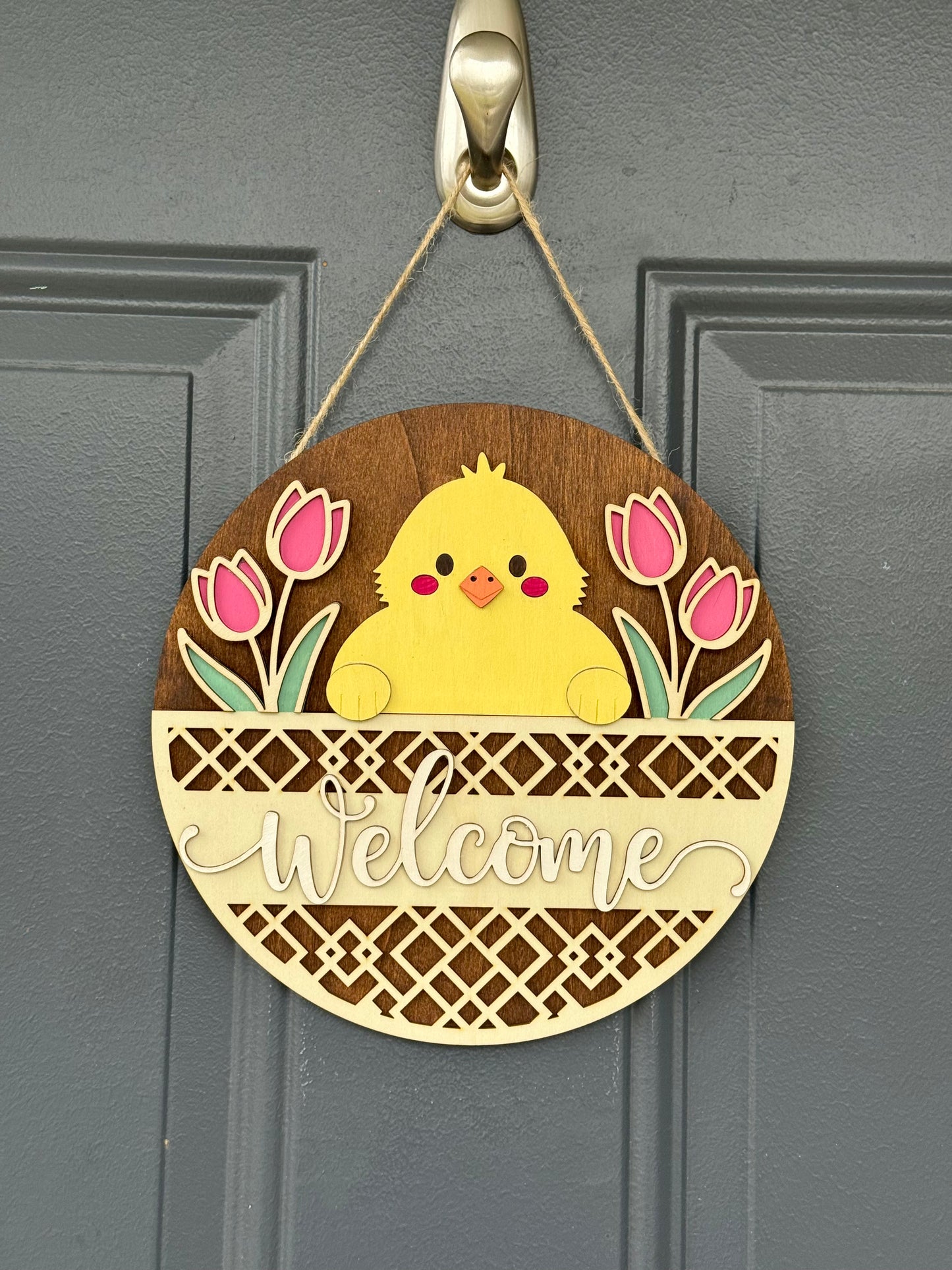 Welcome Baby Bird Sign