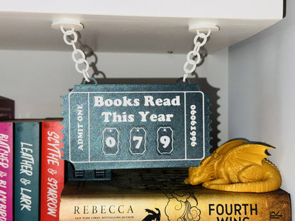 Books I've Read Sign - Book Counter