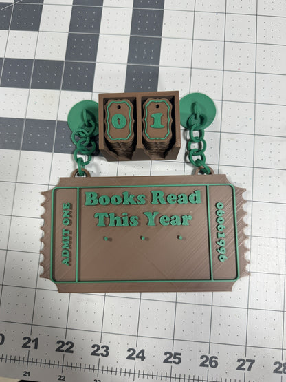 Books I've Read Sign - Book Counter