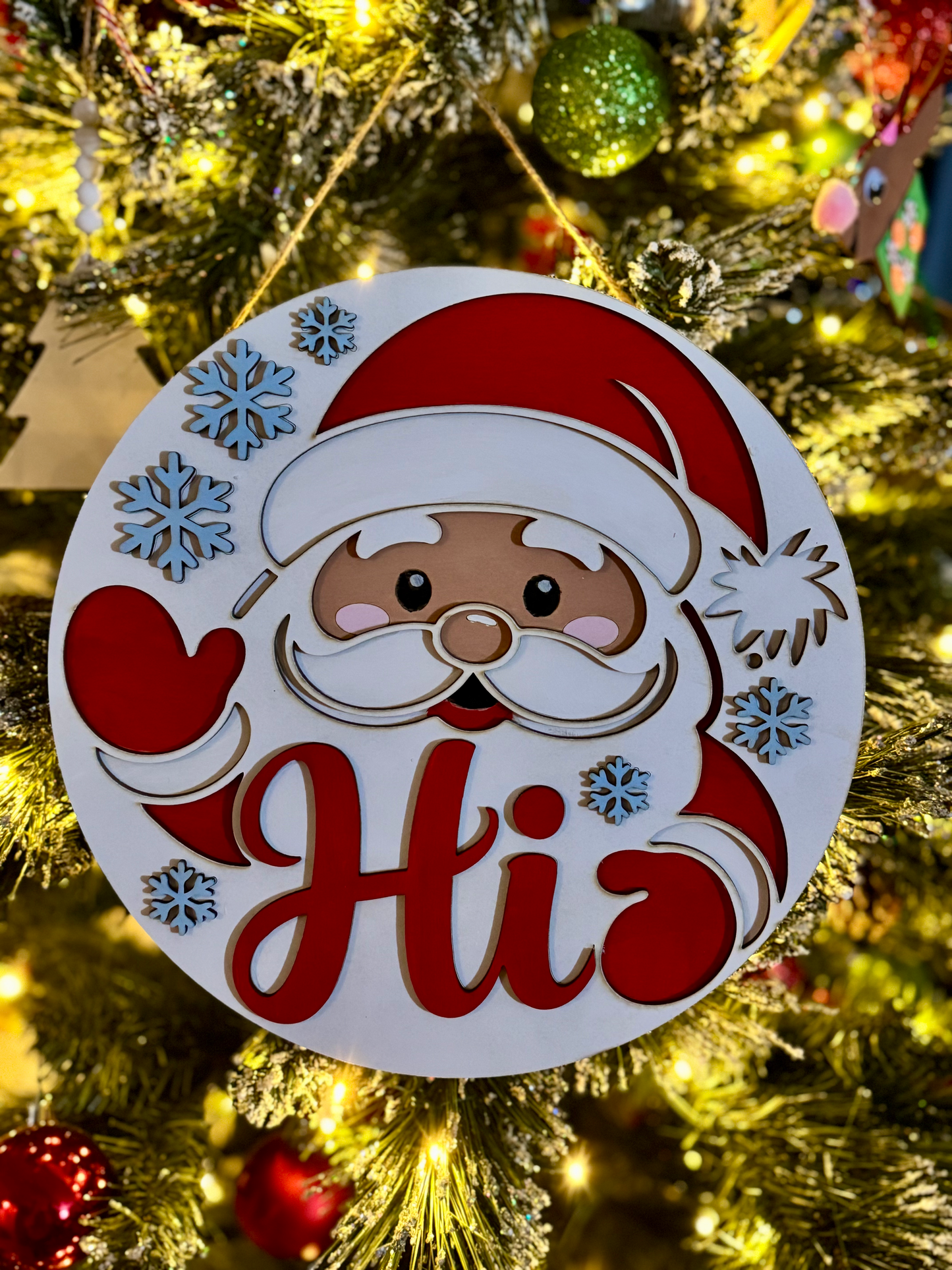 Hi Santa Holiday Sign