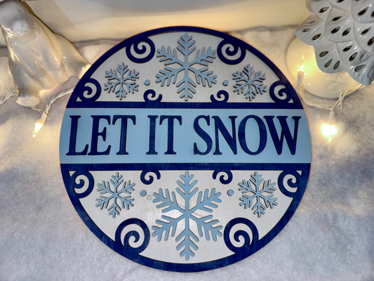 Let It Snow Holiday Sign