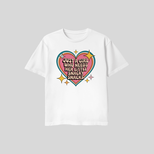 DTF - Just A Girl Who Needs Her Little Snacky Snacks