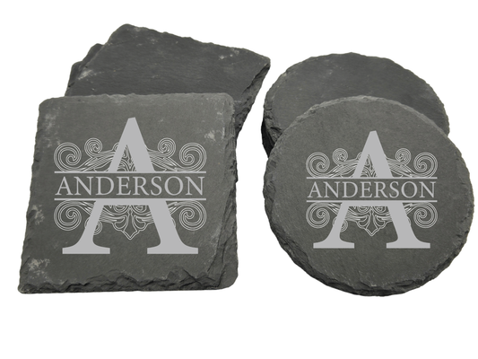 Personalized Stone Coaster - Fancy