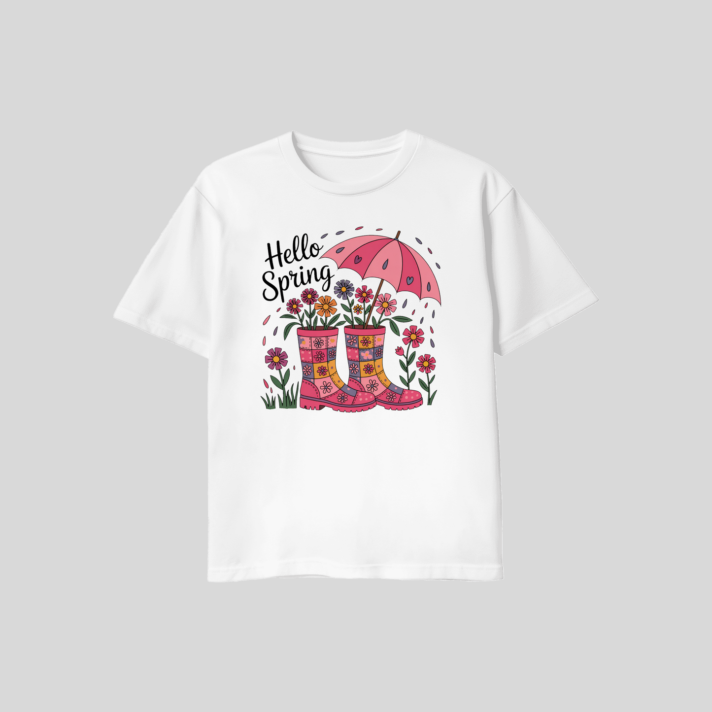 DTF - Hello Spring (Rain Boots)